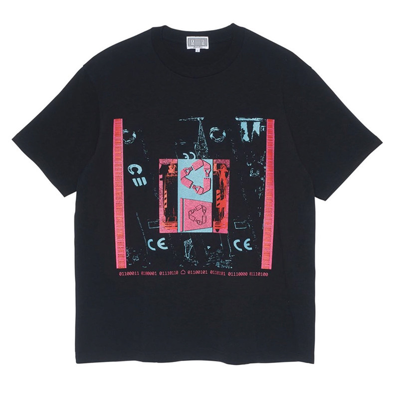 cavempt短袖男 c.e 19aw dustbin t 日系三维图形图案印花情侣t恤