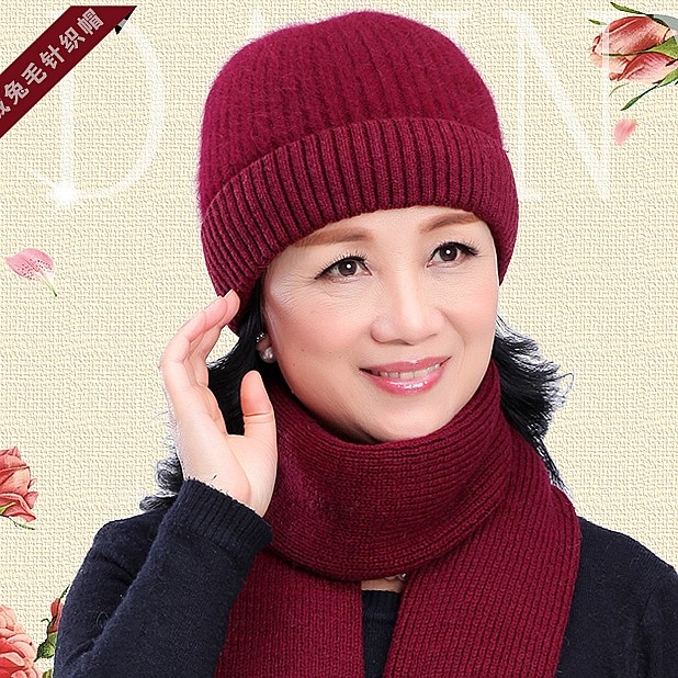 老年人帽子冬款女