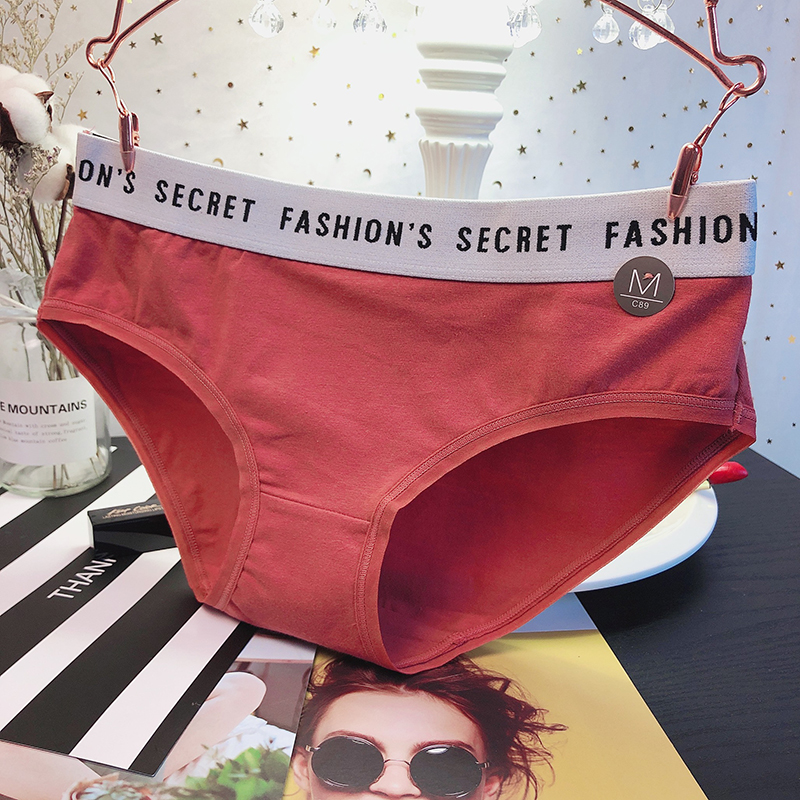 欧美运动风字母中低腰宽边无痕性感简约内裤少女士三角内裤底裤在类目 女士内衣/男士内衣/家居服, 内裤中 - 来自Buy2taobao.com提供专业的淘宝代购服务