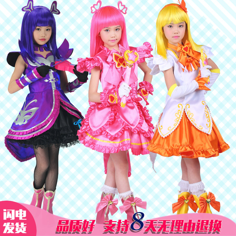 黑魔_小魔仙服装女童巴拉拉套装黑魔仙严莉莉美雪裙子圣诞节cosplay