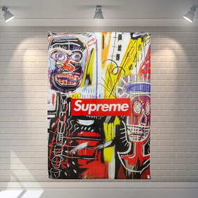 ins美式潮流潮牌油画风格抖音直播自拍背景墙布酒吧房间装饰挂布