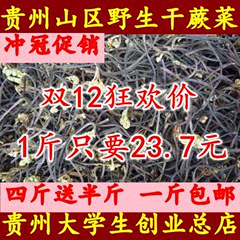 【包邮】2016年新货贵州农家野生干蕨菜 干甜厥菜 蕨菜干500G