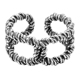 GRGR 镂空麻花戒指S925纯银男女嘻哈小众设计开口可调做旧指环潮