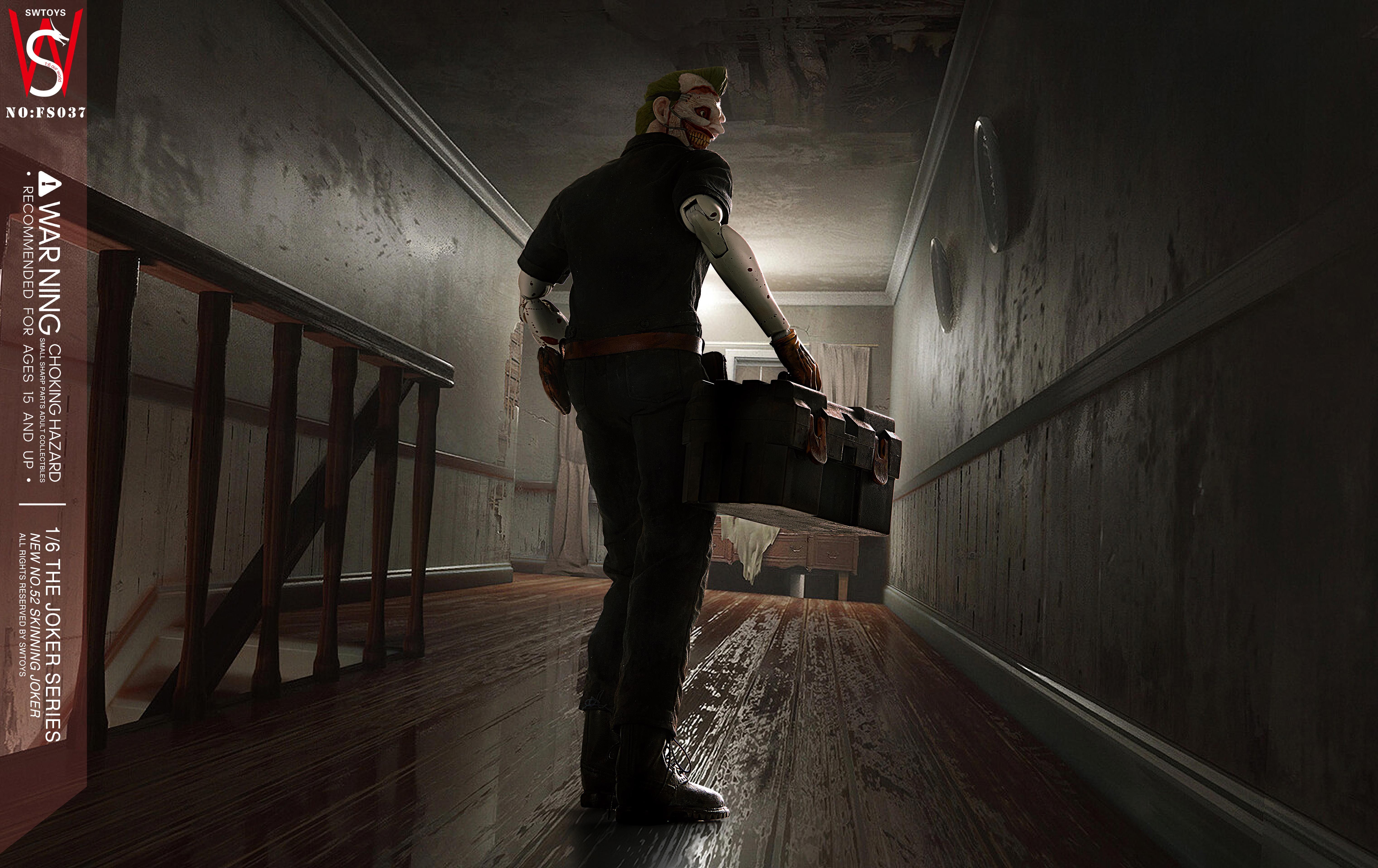 swtoys16nofs037新52剥皮小丑可动人偶兵人模型接单