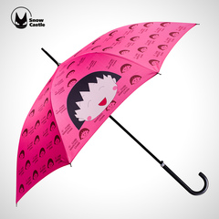 樱桃小丸子长柄伞卡通动漫雨伞创意可爱晴雨伞防风弯柄自动伞日本
