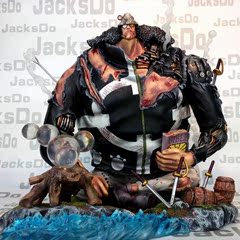 万事屋手办模型 Jacksdo 坐姿 熊 暴君 海贼航海王 GK 战损 雕像