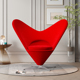 Vitra红色心形椅子设计师桃心化妆椅休闲椅爱心单椅轻奢单人沙发