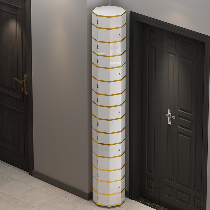 旋转鞋架360度 圆形_创意旋转鞋柜360度家用门口玄关转角收纳储物柜