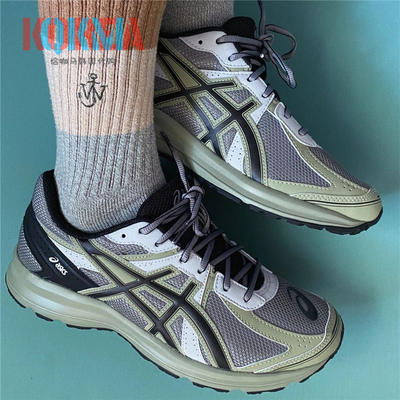 asics亚瑟士jog 100韩国限定灰绿kiko平替男女复古运动鞋1201a715