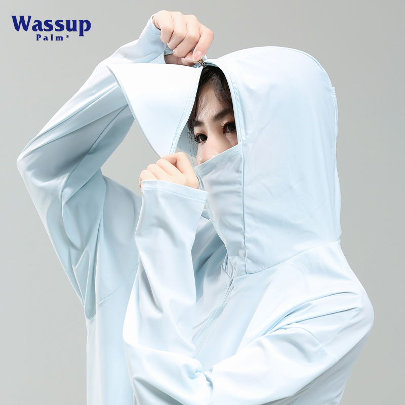 WASSUPupf50+冰丝防晒衣女款2023新款夏季防紫外线薄款外套防晒服