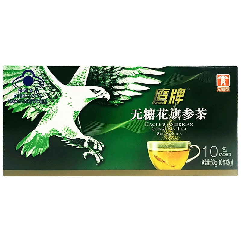 鹰牌花旗参茶颗粒冲剂西洋参茶3g*