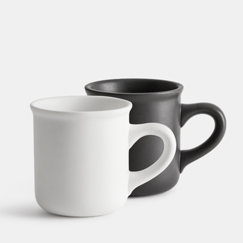 北欧INS简约咖啡杯陶瓷杯子拉花杯纯色家用牛奶杯马克杯定制LOGO