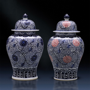 景德镇陶瓷器仿古青瓷花瓶中式瓷瓶客厅相似商品