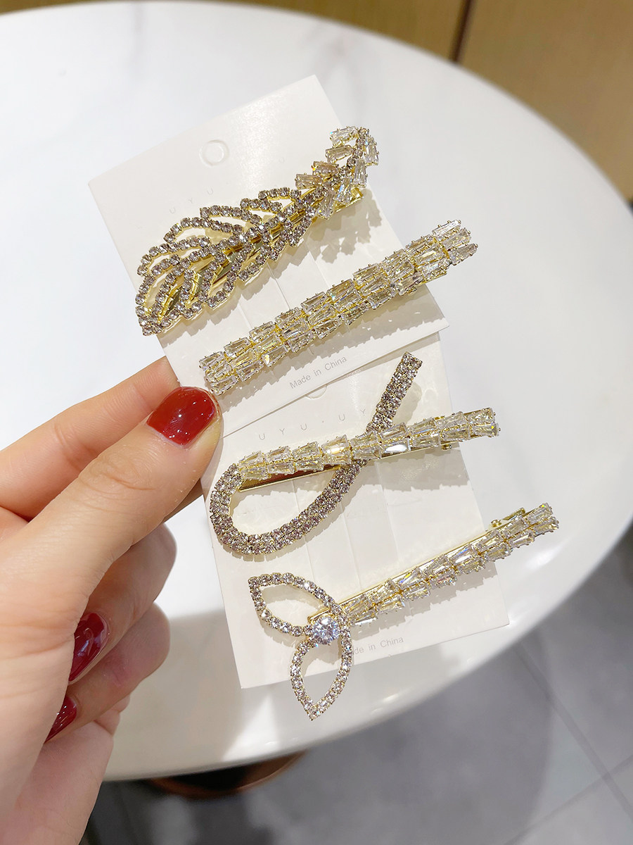 满钻发夹网红2020年新款夹子头饰侧边少女刘海夹后脑勺边夹韩国