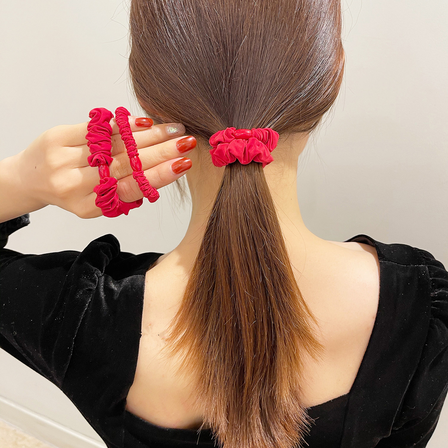 红头绳扎发本命年