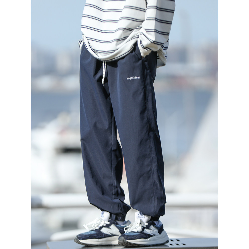 22aw美式潮牌束脚裤男宽松日系复古cityboy长裤子街头百搭休闲裤