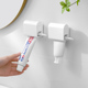 日本壁挂牙膏挤压器懒人手动挤牙膏洗面奶神器免打孔放挂架置物架