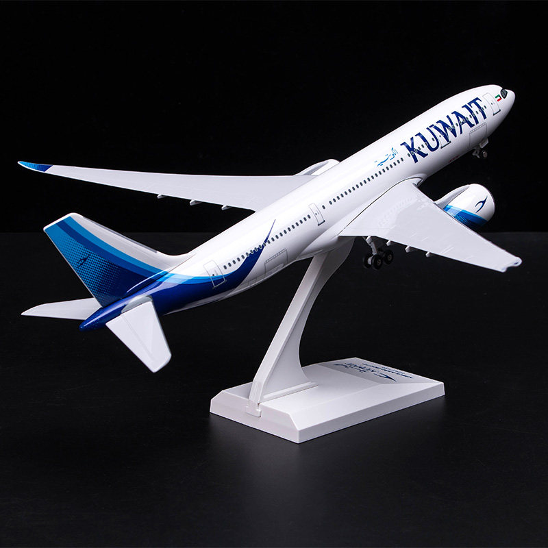 飞机模型 波音b787-8 卡塔尔航空 礼品摆件 树脂材质 43厘米