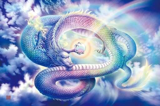 epoch七彩云之彩色龙彩虹中的龙