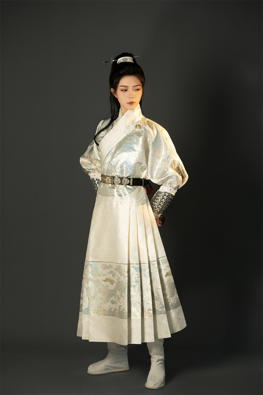 南山韵味原创天地安蟒男女款织金织银织黑曳撒贴里飞鱼服明制汉服