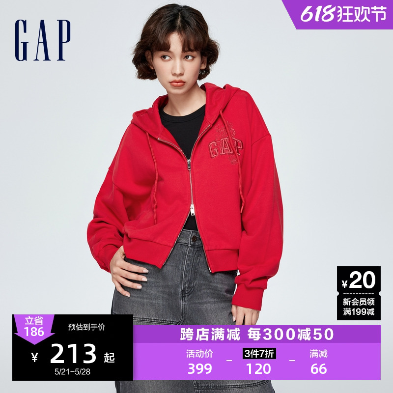 Gap女装2024春季龙纹LOGO