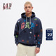 【GAP x Sean W 联名】男女同款新款连帽衫卫衣情侣装外套837645