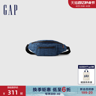 【DAP联名系列】Gap男女装2024春夏新款复古斜挎包时尚腰包890850