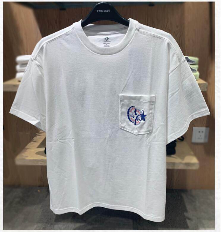 匡威花印converse男款卡通小花短袖10024745-a01-a02运动t恤 原价208