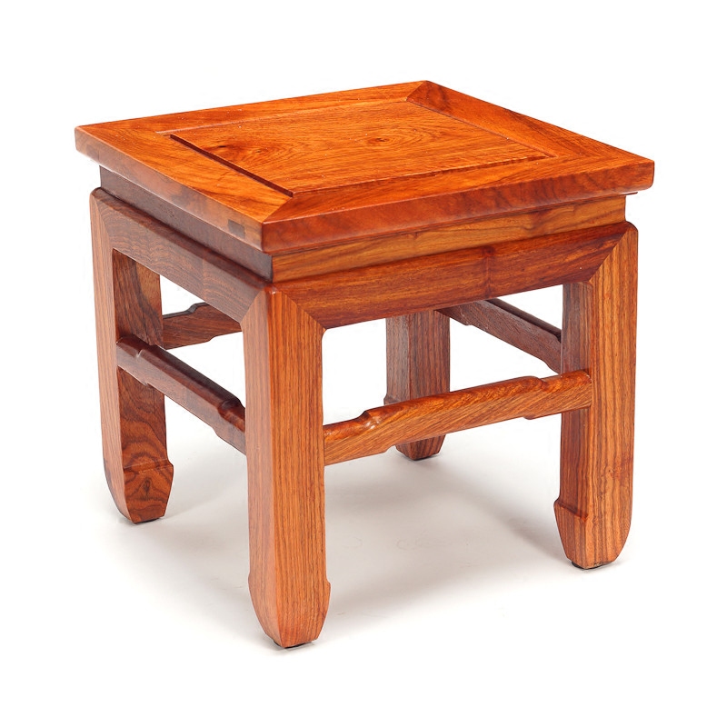 中式刺猬紫檀方凳红木茶几矮凳换鞋凳简约实木质儿童小板凳高餐凳