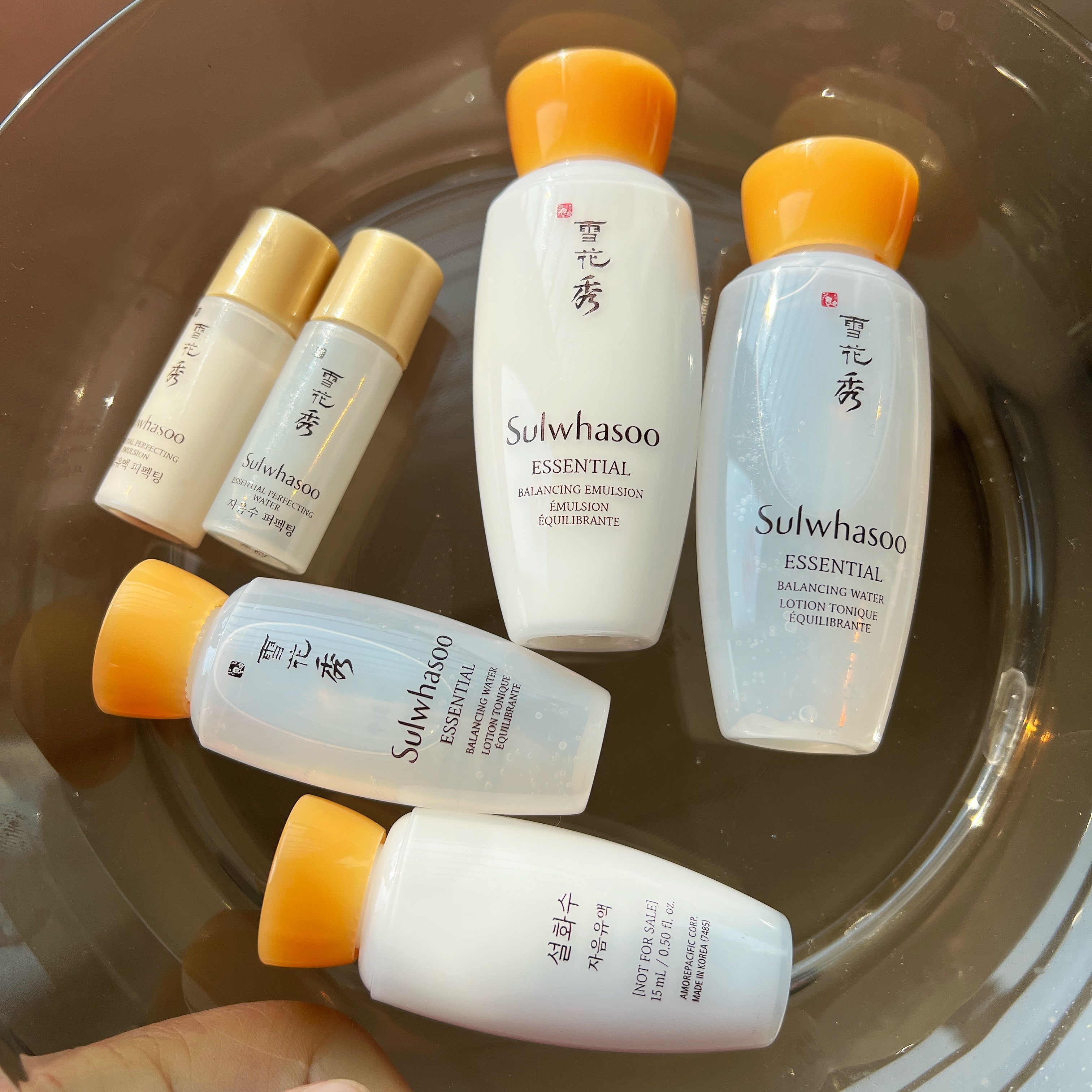 雪花秀人参水乳中样15ml套装滋盈滋阴水乳30ml套盒小样旅行装