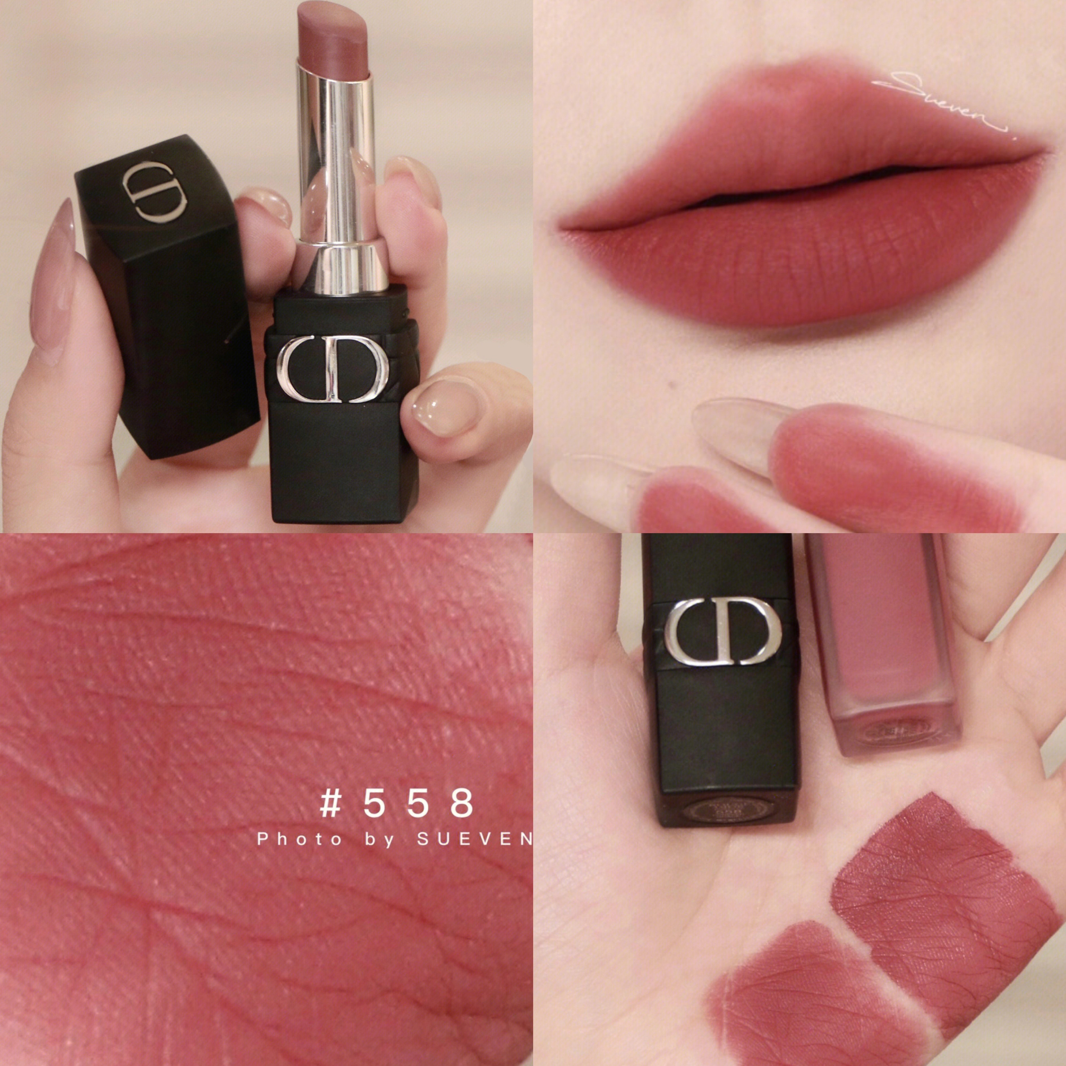 dior/迪奥2022新品磨砂黑管哑光口红999 720 200 518 558 300 505