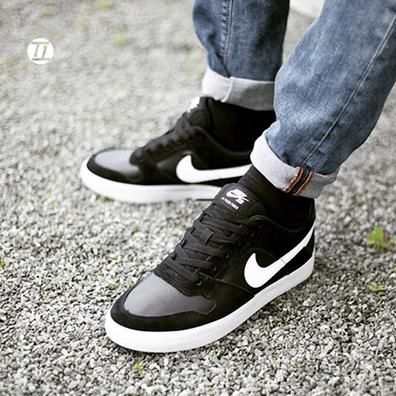 耐克nikesbdeltaforce黑白熊猫低帮休闲滑板鞋942237010