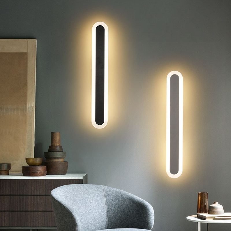 长条壁灯极简创意线性灯卧室床头灯玄关简约现代客厅走廊背景墙灯