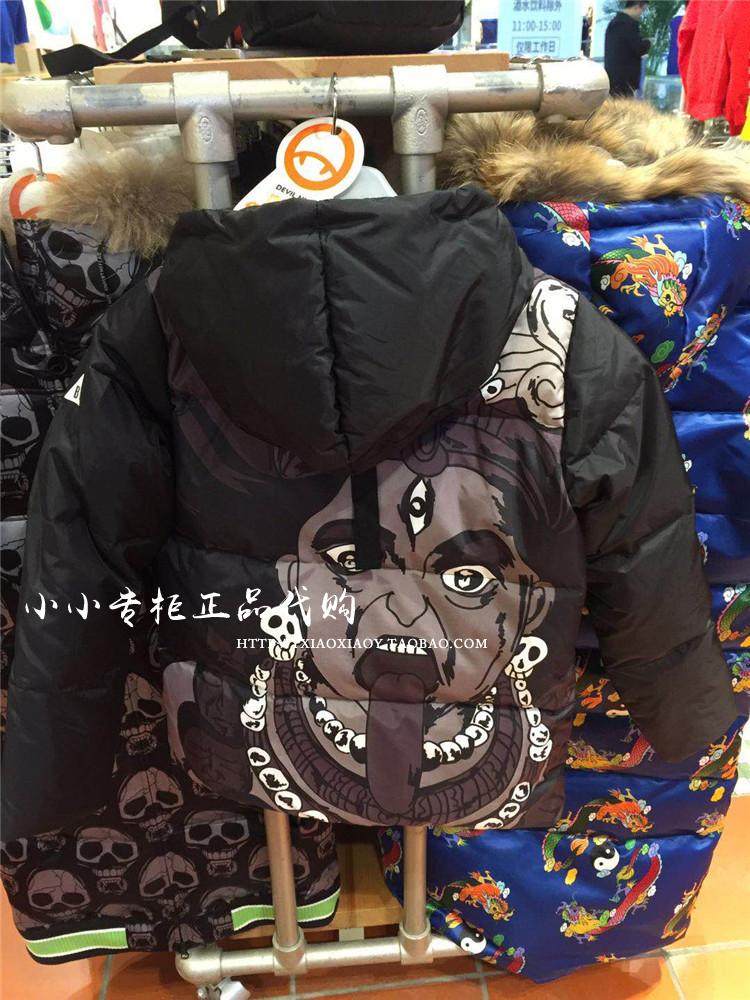 热销恶魔果实羽绒服_2017冬新款男女休闲短羽绒服devilnut恶魔果实