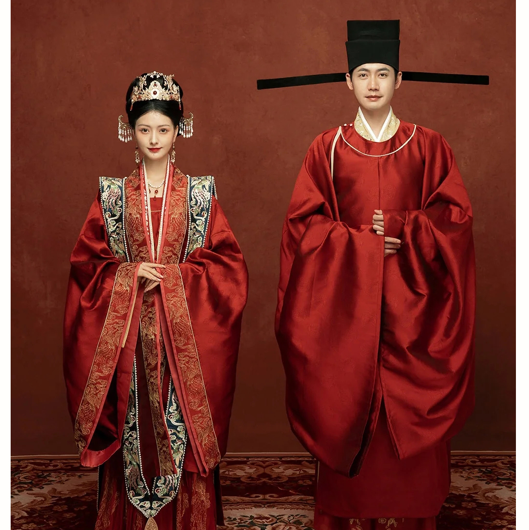 新品优惠券10元宋制汉服婚服2023新款重工v领套装秀