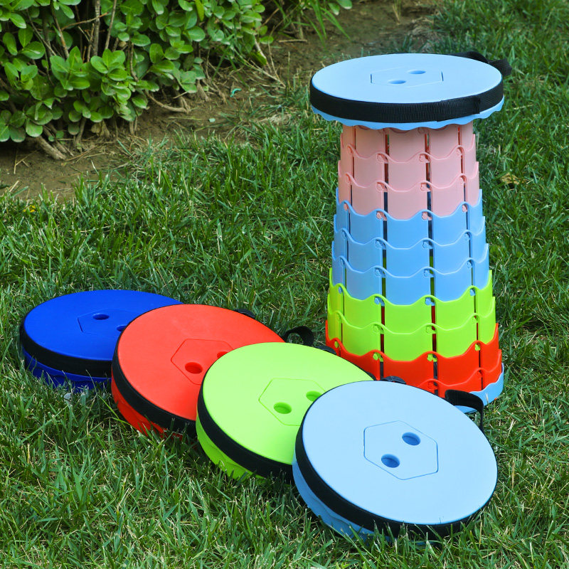 折叠凳户外便携旅行可调节伸缩凳子网红收缩座椅火车钓鱼排队凳子