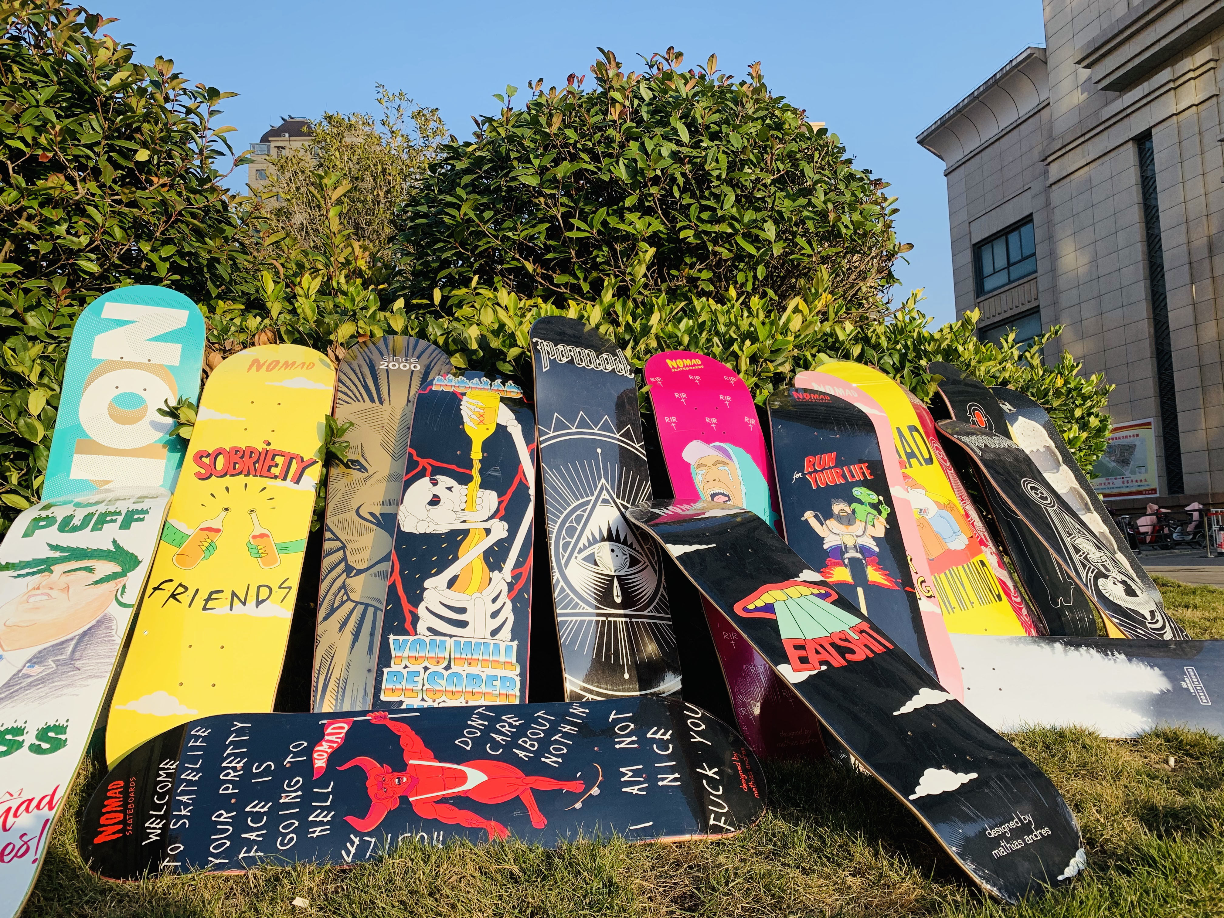 热销nomad板面_nomad滑板西班牙进口专业双翘板面款式齐多款可选包邮