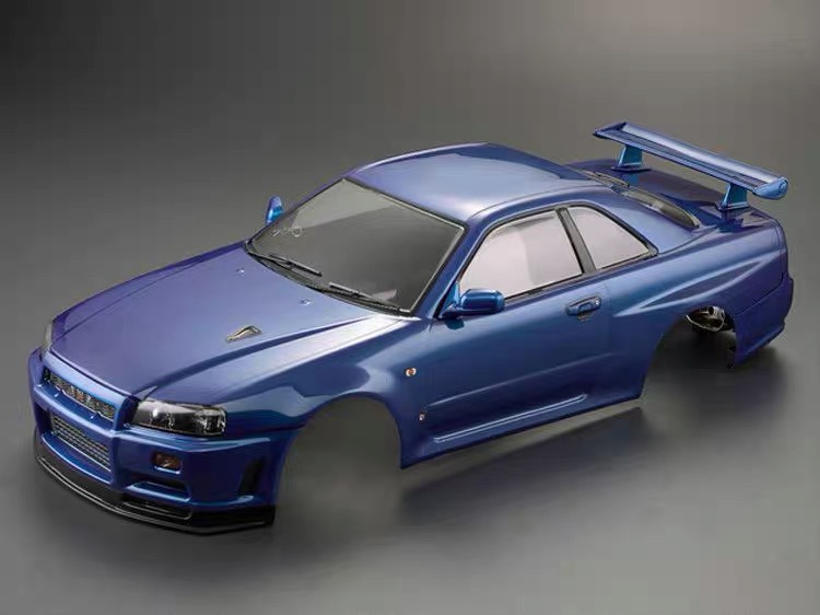 rc遥控模型车壳Killerbody KB GTRSkyline R34 1/10成品车壳195MM