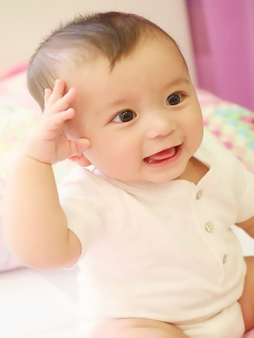 韩国宝宝海报 童星宝宝画 宝宝丝绢布挂画 墙贴装饰画婴儿胎教288