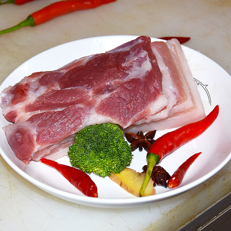 【送生姜】新鲜五花肉三层肉农家散养黑毛土猪肉1kg