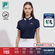 FILA 斐乐针织凉感短袖POLO衫女2024夏新款高尔夫运动透气T恤上衣