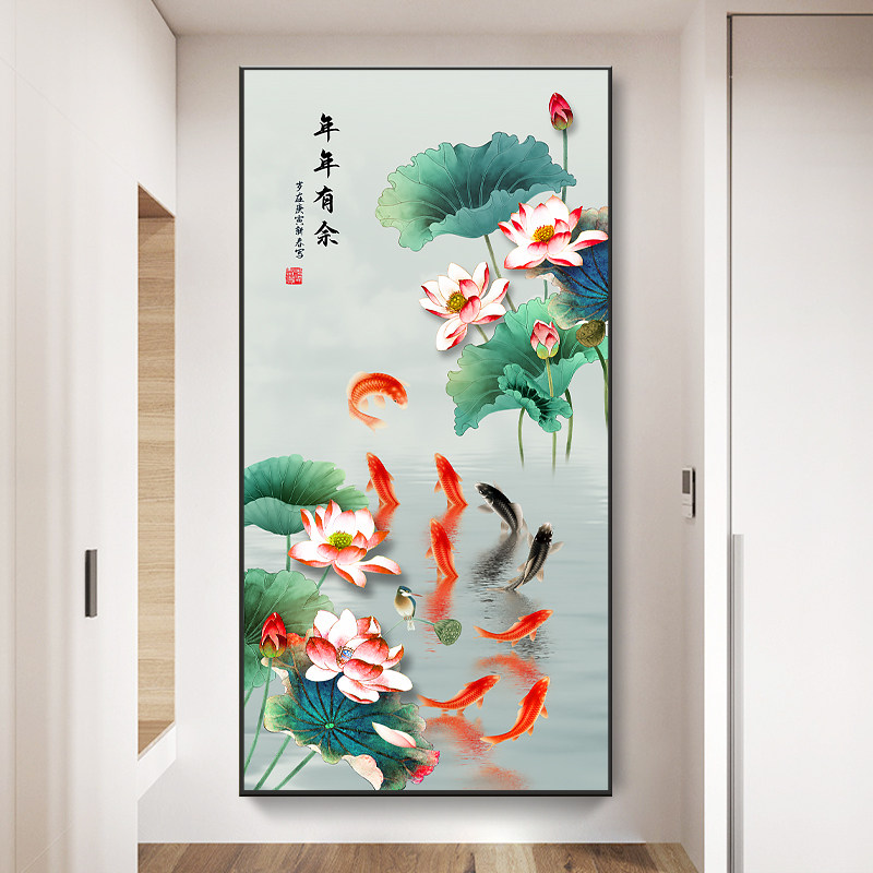 新装饰中式客厅画荷花-特价促销-优惠券领取-价格|多少钱|什么牌子好