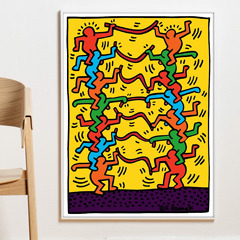 Keith Haring  涂鸦艺术大师凯斯哈林 家居店面 装饰画 4款可选