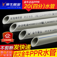 正品武汉金牛PPR冷热水管4分20*2.8热熔管自来水管材20*3.4包邮