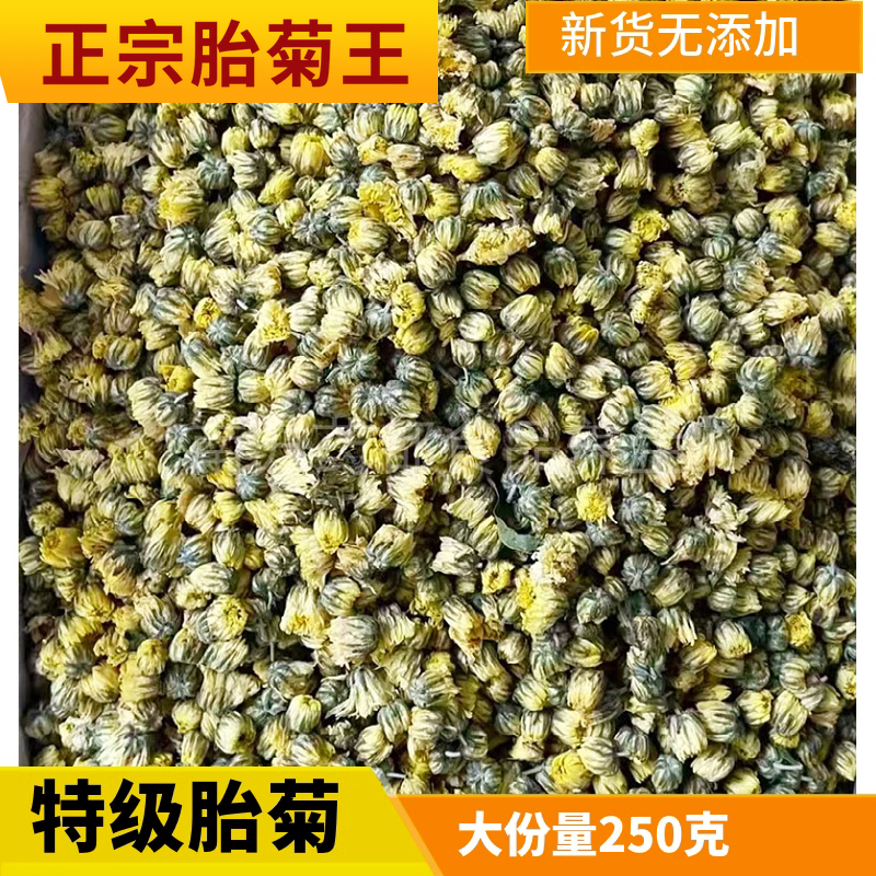 正品无硫胎菊新鲜菊花茶杭白菊特级菊花可搭枸杞散装胎菊清热下火