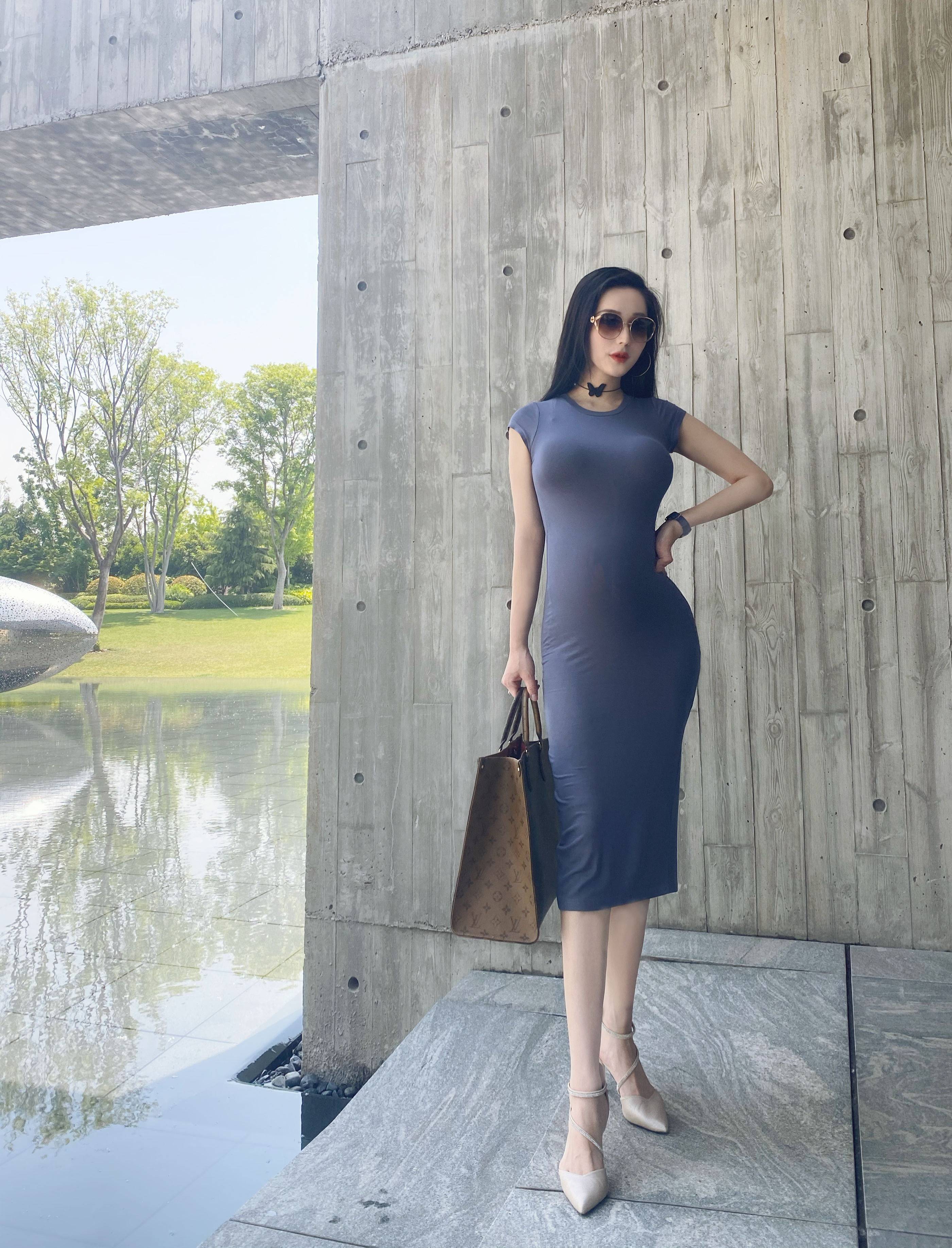 我是卡卡1995夏季洋气性感修身连衣裙中长款包臀裙子