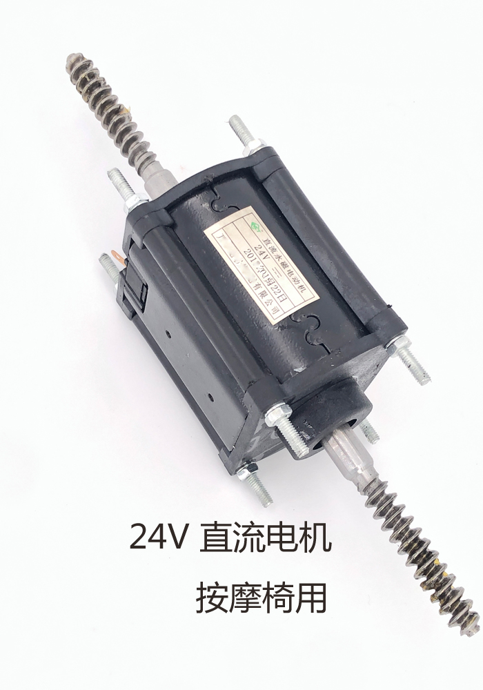 双头按摩椅电机配件按摩椅靠背220V双轴电机按摩垫腰部马达DC24V