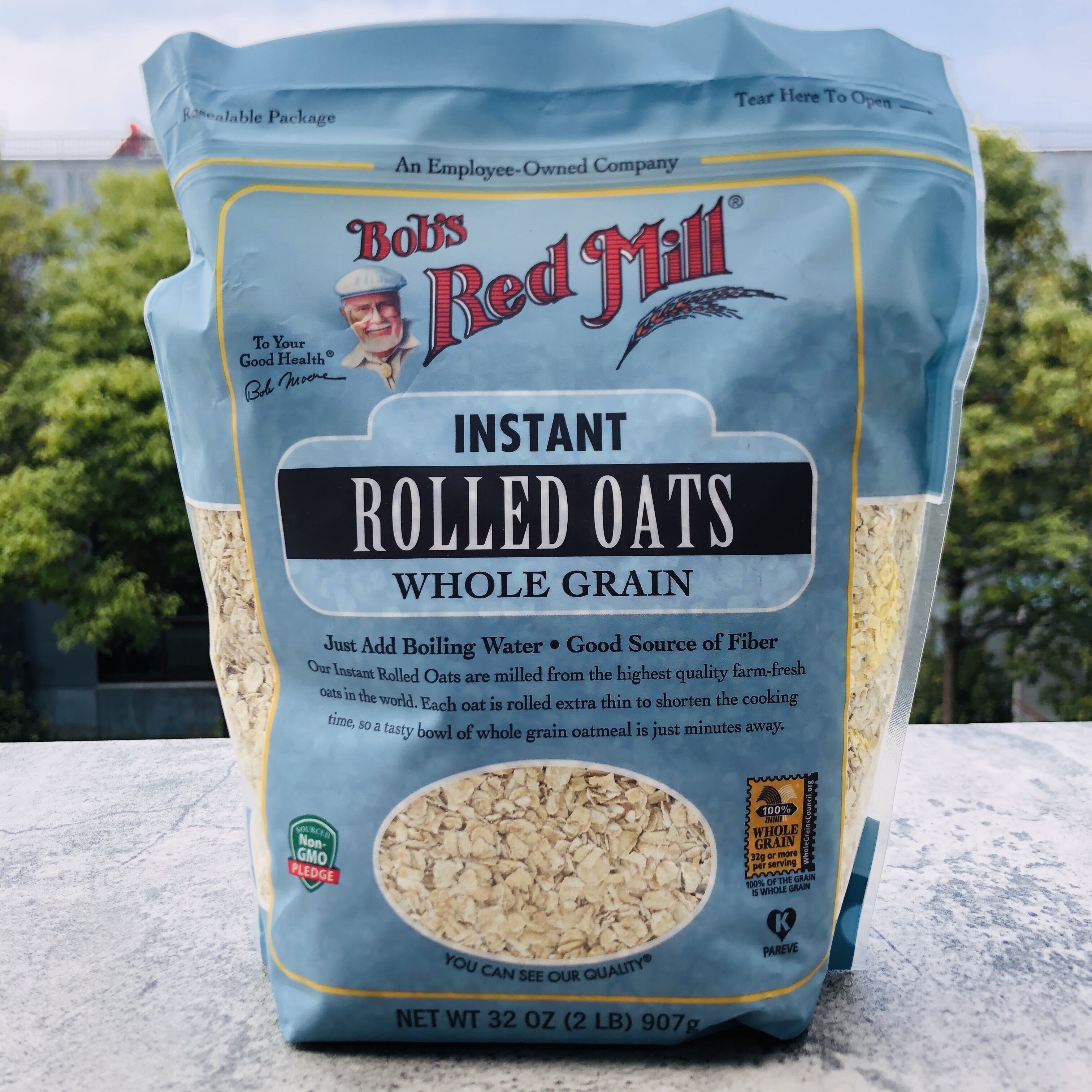 bobs red mill rolled oats whole grain美国红磨坊燕麦片907g