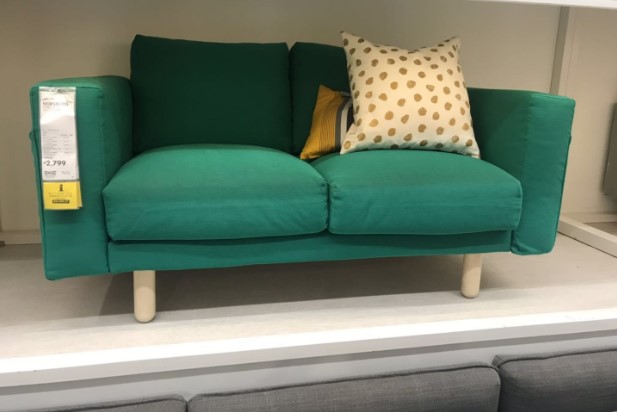 国内宜家诺斯伯双人沙发成人小户型简约ikea家居代购 - 小美丽宜家