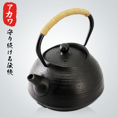 日本AKAW老铁瓶功夫茶壶茶具烧水壶南部铁器生铁壶泡茶水壶铸铁壶